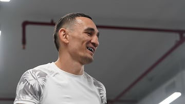 Max Holloway en un entreno antes del UFC 308.