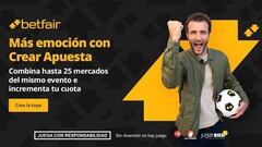 Países Bajos vs. España: Crear Apuesta de Betfair a cuota 36.0