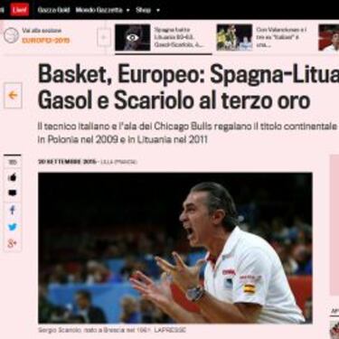 "Espa?a recupera la hegemon¨ªa continental del baloncesto"