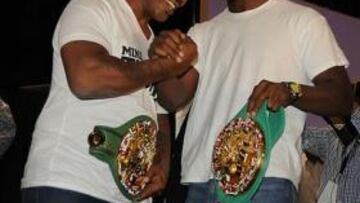 <b>SIN RENCOR. </b>Tyson y Holyfield, tan amigos.