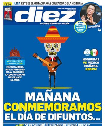 Las 28 portadas más incendiarias del diario Diez contra la Selección Mexicana