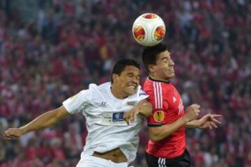 Carlos Bacca y Nicolas Gait¨¢n.