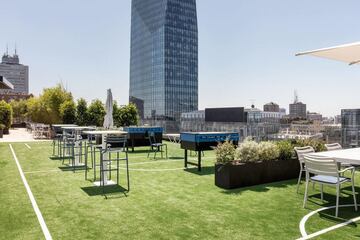 El conjunto italiano inaugura su nueva sede del club: Inter HQ. Las nuevas oficinas en Viale Liberazione son altamente incoativas innovadoras y modernas.