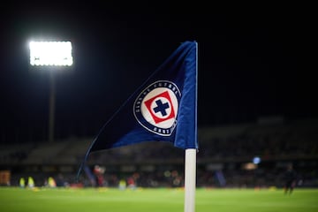 during the 1st round match between Cruz Azul and Atlas as part of the Liga BBVA MX, Torneo Apertura 2024 at Olimpico Universitario Stadium on January 11, 2024 in Mexico City, Mexico.