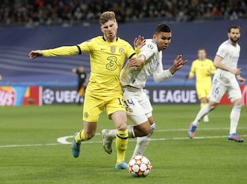 Timo Werner y Carlos Casemiro.