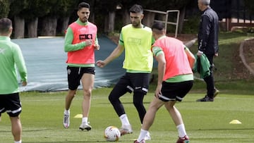 Javier Pastore, jugador del Elche, durante un entrenamiento.