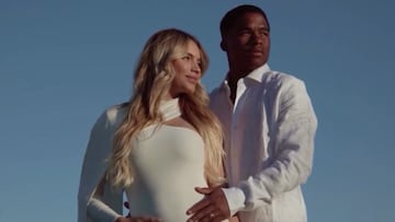 Mucha aura de amor junto a su futura esposa, Gabriely Miranda.