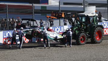 Accidente de Lewis Hamilton (Mercedes). Spielberg, Austria. F1 2022.