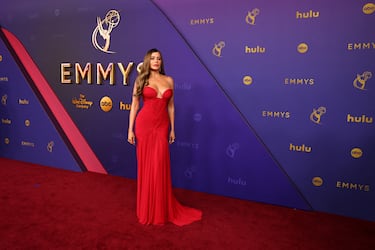 Sofia Vergara durante la alfombra roja de los premios Emmys 2024 celebrados en el teatro Peacock de Los Ángeles.