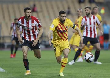 Óscar de Marcos y Jordi Alba.