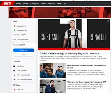 Así ha reaccionado la prensa mundial al fichaje de Cristiano