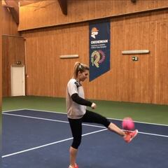 Simona Halep, número uno mundial del tenis... y del fútbol