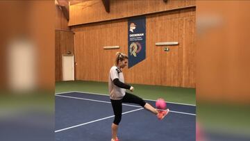 Simona Halep, número uno mundial del tenis... y del fútbol