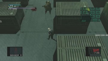 El combate contra Fatman en Metal Gear Solid 2 es muy reminiscente de la pelea contra Vulcan Raven en el anterior título