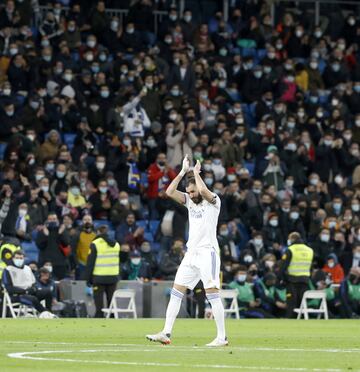 1-0. Karim Benzema celebra el primer gol.
