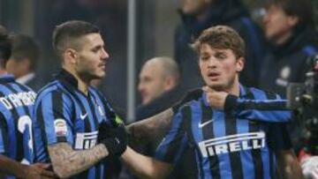 Ljajic celebrando el primer gol del Inter.