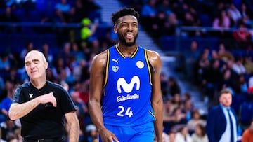 Lotanna Nwogbo, pívot del Movistar Estudiantes, ante el Ourense.