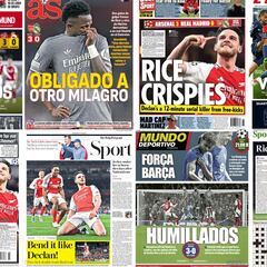 “Humillados”: La portadas inglesas y catalanas se ensañan con el Real Madrid