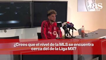 Jonathan Osorio: "La MLS tiene un nivel similar a la Liga MX"
