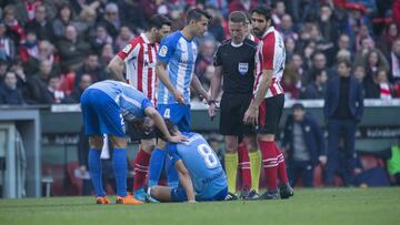 Adrián sufre un esguince en el ligamento de la rodilla