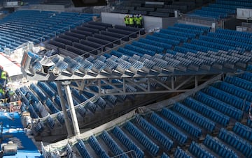 Así avanzan las obras del Santiago Bernabéu