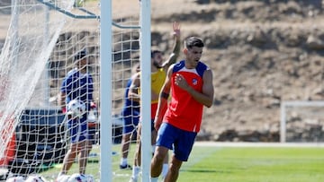 Morata, en la pretemporada del Atlético este verano de 2023.