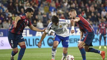 Huesca 1 - Real Zaragoza 1: resumen, goles y resultado del partido de LaLiga Hypermotion 2024