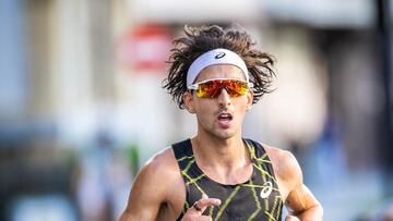 El atleta leonés Jorge Blanco, durante una carrera.