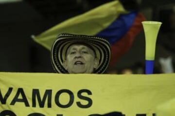 La hinchada hace sentir a Colombia local ante Brasil