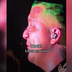 Nodal llora en pleno concierto por críticas de la prensa