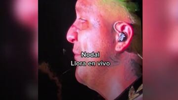 Nodal llora en pleno concierto por críticas de la prensa