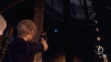 resident evil 4 remake medallones azules puerta castillo