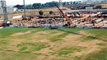 <b>DEPLORABLE</B>. El césped del estadio de El Arcángel está dándole muchos problemas al Córdoba.