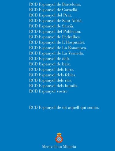 Enigma resuelto: "El Espanyol es de todo aquel que sueña"