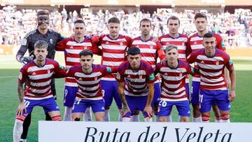 Alineación inicial del Granada contra el Andorra.