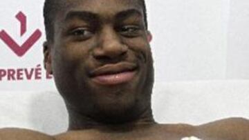 El jugador francés, nuevo fichaje del Sevilla, durante el reconocimiento médico.