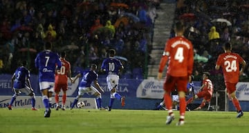 Benzema abri¨® el marcador. 0-1.