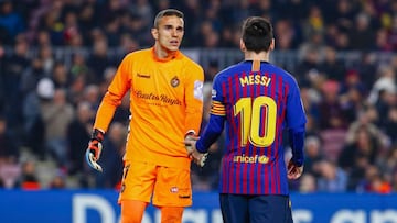 Messi se reencuentra con Masip, el último portero que le paró un penalti