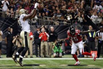  Benjamin Watson, TE de New Orleans Saints, realizo su mejor partido como profesional y fue junto a Brees el artífice de la victoria local.