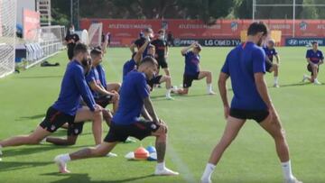 Felipe vuelve a trabajar con sus compañeros tras el parón