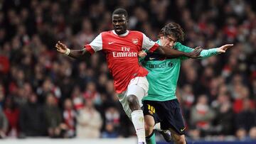 El exjugador marfileño del Arsenal, Emmanuel Eboué, durante un partido.