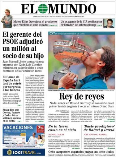 Reconocimiento unánime de la prensa a la gesta de Rafa Nadal