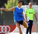 Cristiano habló con Mourinho antes del entrenamiento