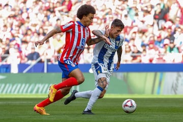 Raba en el partido de la primera vuelta ante el Atltico. 