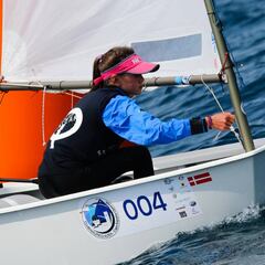María Perelló, campeona de optimist contra chicos