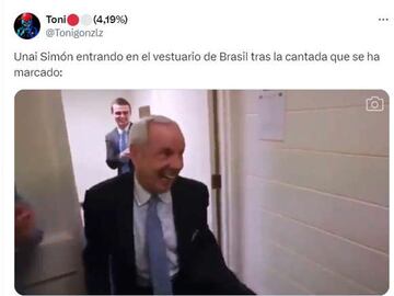 Vinicius se convierte en el protagonista de los memes del España - Brasil