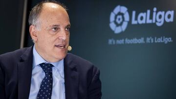 Tebas, en un acto de LaLiga.