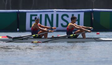 Manel Balastegui y Caetano Horta Pombo en las series de doble scull ligero. 