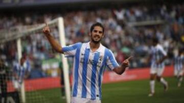 Isco celebrando un gol.