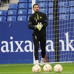 Un “parapenaltis” para la portería de la AD Alcorcón